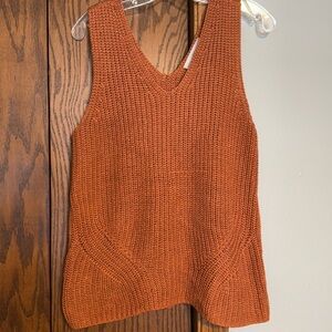 LOFT double vneck sweater tank